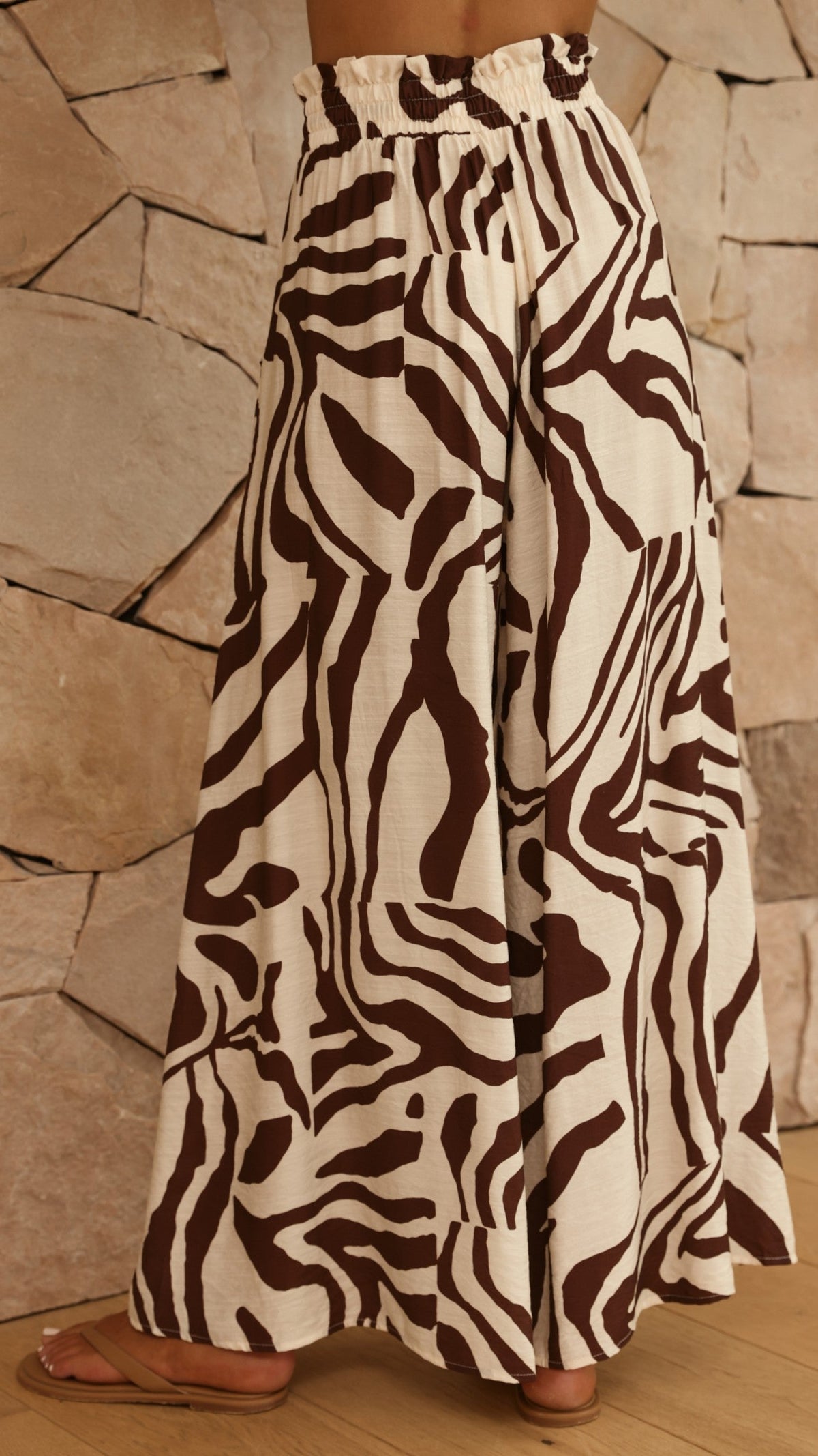 Avery Wide Leg Pants - Luna Mocha