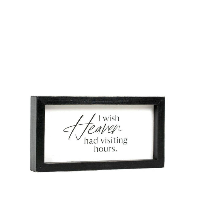 12635 - 9x5 wood frame sign (HEAVEN) Sympathy Gift