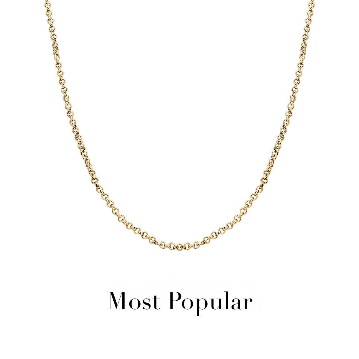 Layering Box Chain Necklace (Gold)