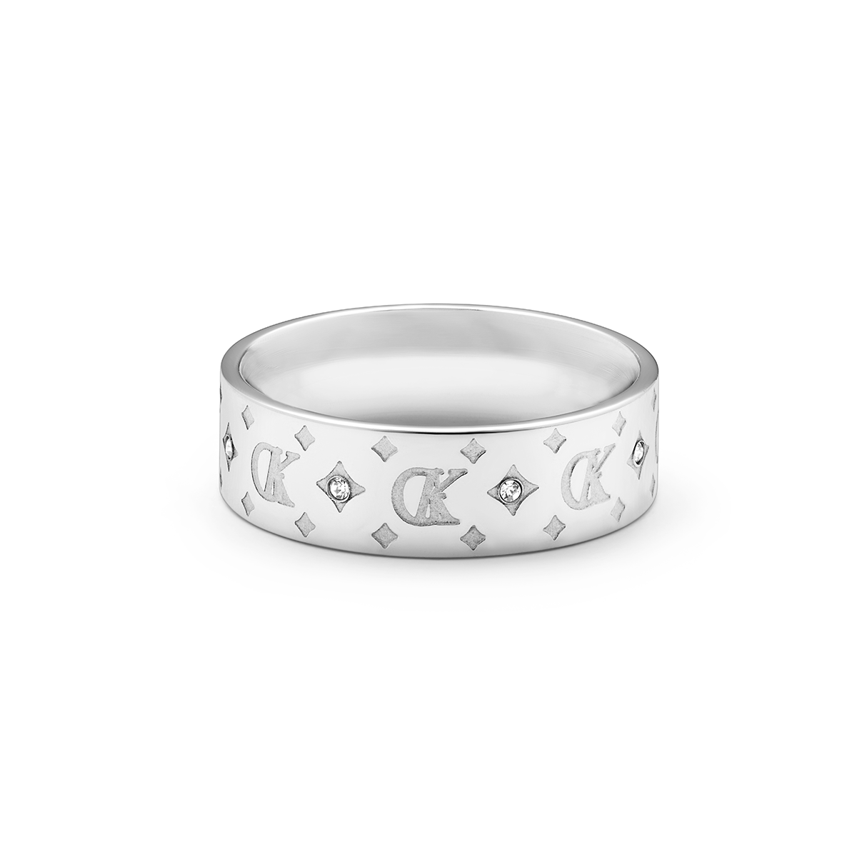 Own Way Statement Monogram Ring (Silver)
