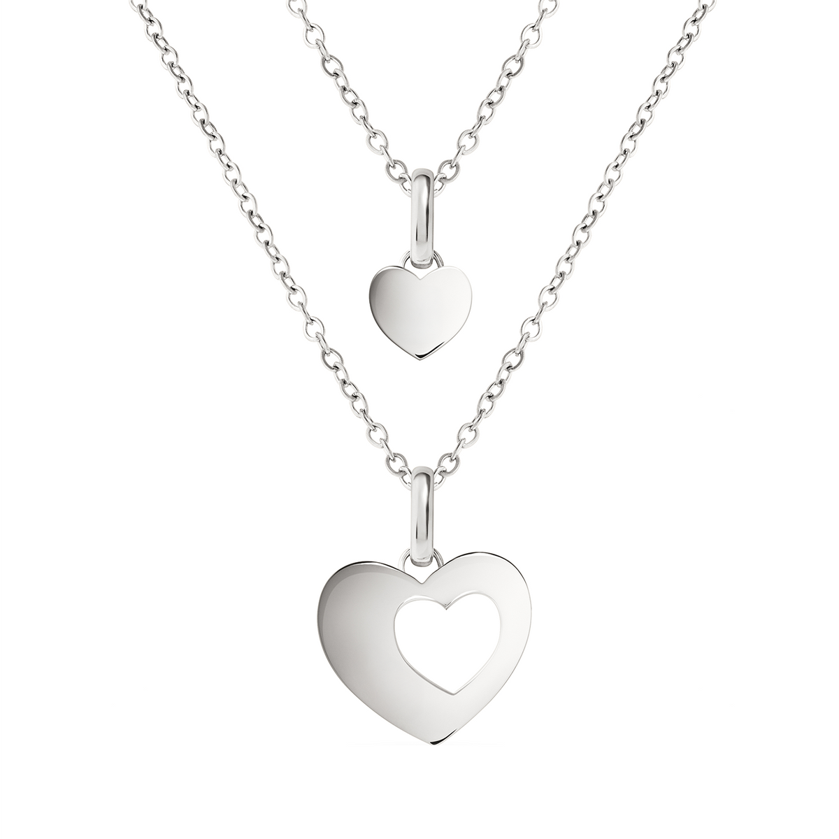 Heart 'Mini & Me' Pendant (Silver) - CS Replacement