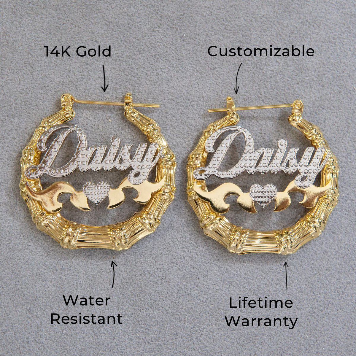 Women Jewelry - 14K Gold Hoop Earrings | Style # E05
