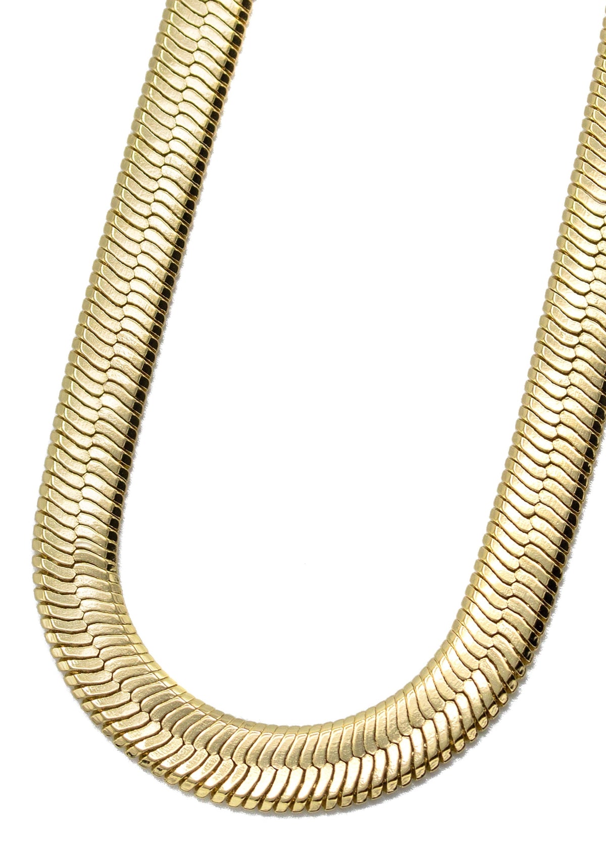 Womens Jewelry - Gold Herringbone Link Chain