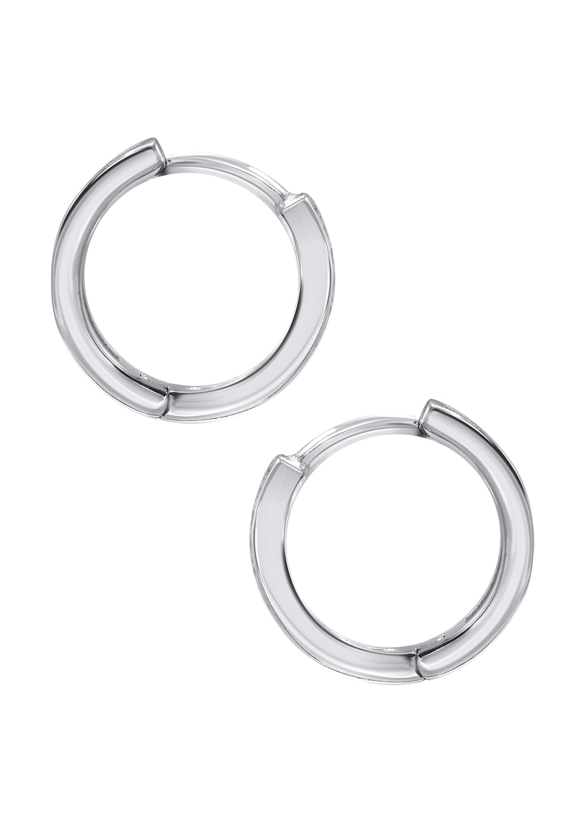 Mens Jewelry - Silver Round Iced Out VVS Stud Earrings for Men | Appx. 1.5 Grams