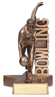 Billboard Series Male Bowling Resin 6-1/2 or 8-1/2 inch