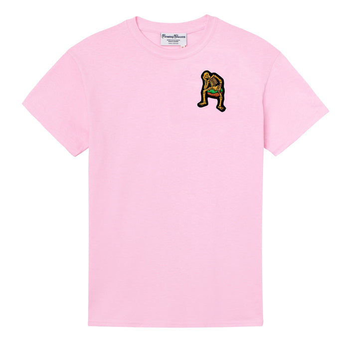 Derry Bones Pink Short Sleeve Tee