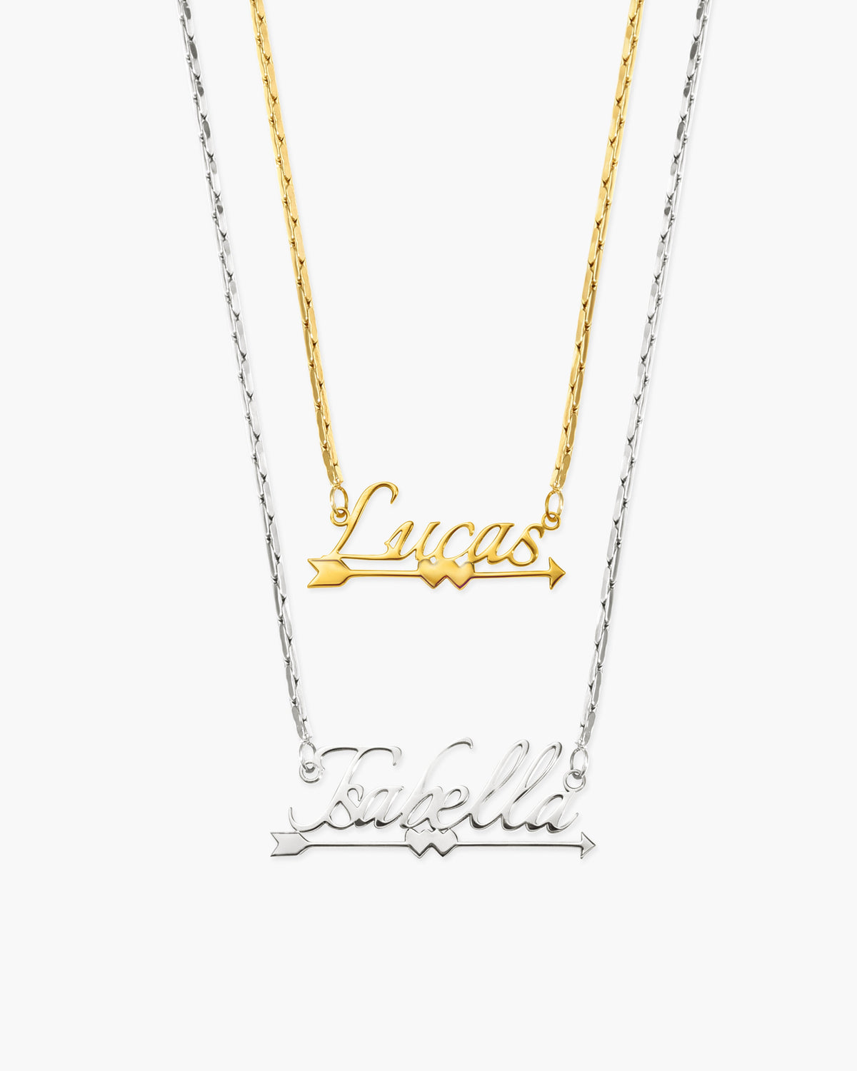 Personalized Name Necklace, Cupid's Arrow