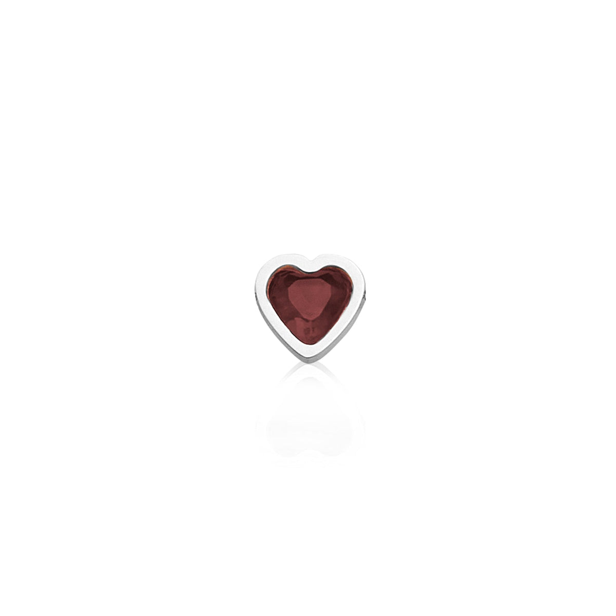Made Mine Mini Heart Birthstone Bracelet (Silver)