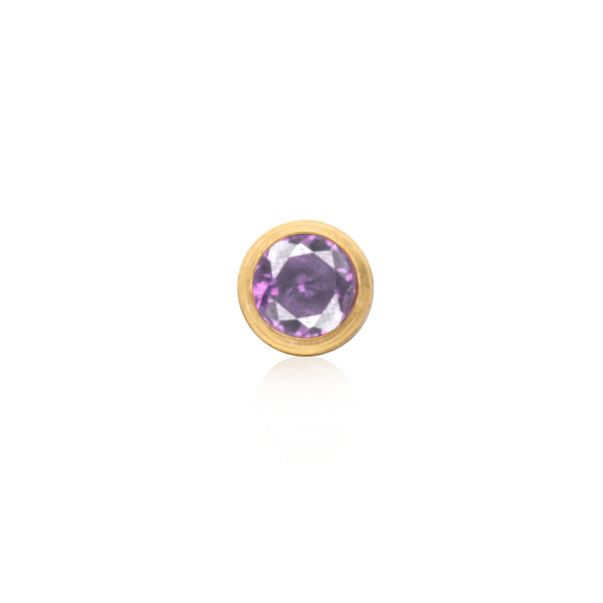 Double Initial Icon - Birthstone (Gold)