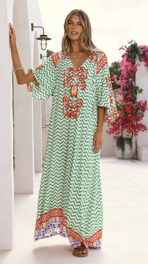 Bree Maxi Dress - Ziggy Print