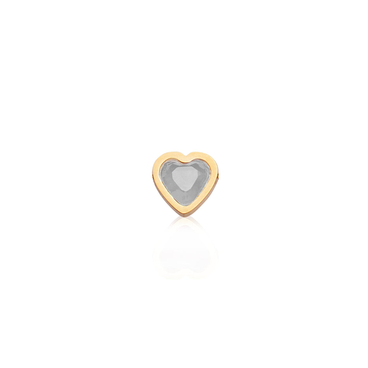 Made Mine Charms - Heart Birthstone Charms (Gold)