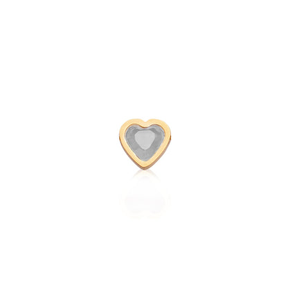 Made Mine Mini Heart Birthstone Necklace (Gold)
