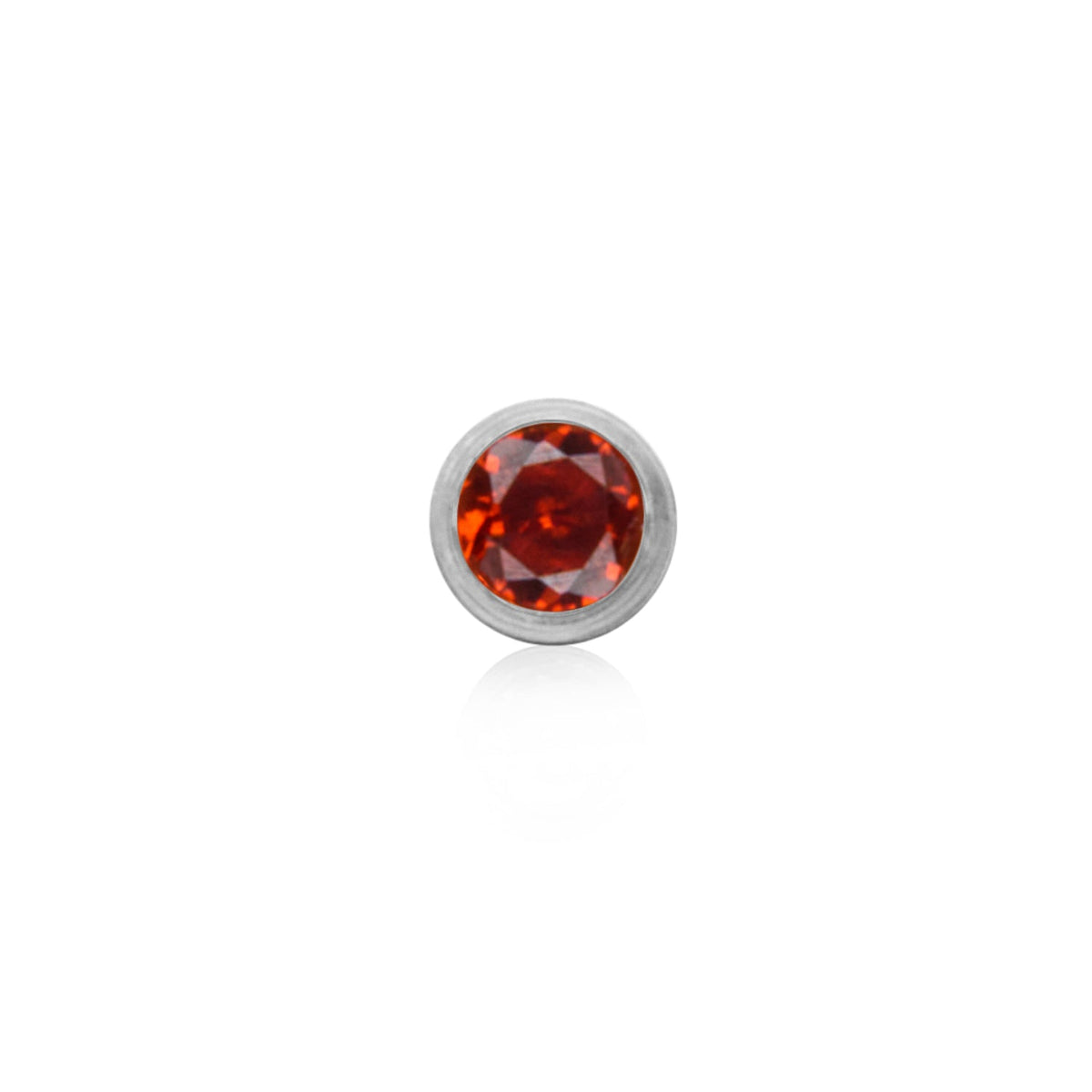 Double Initial Icon - Birthstone (Silver)