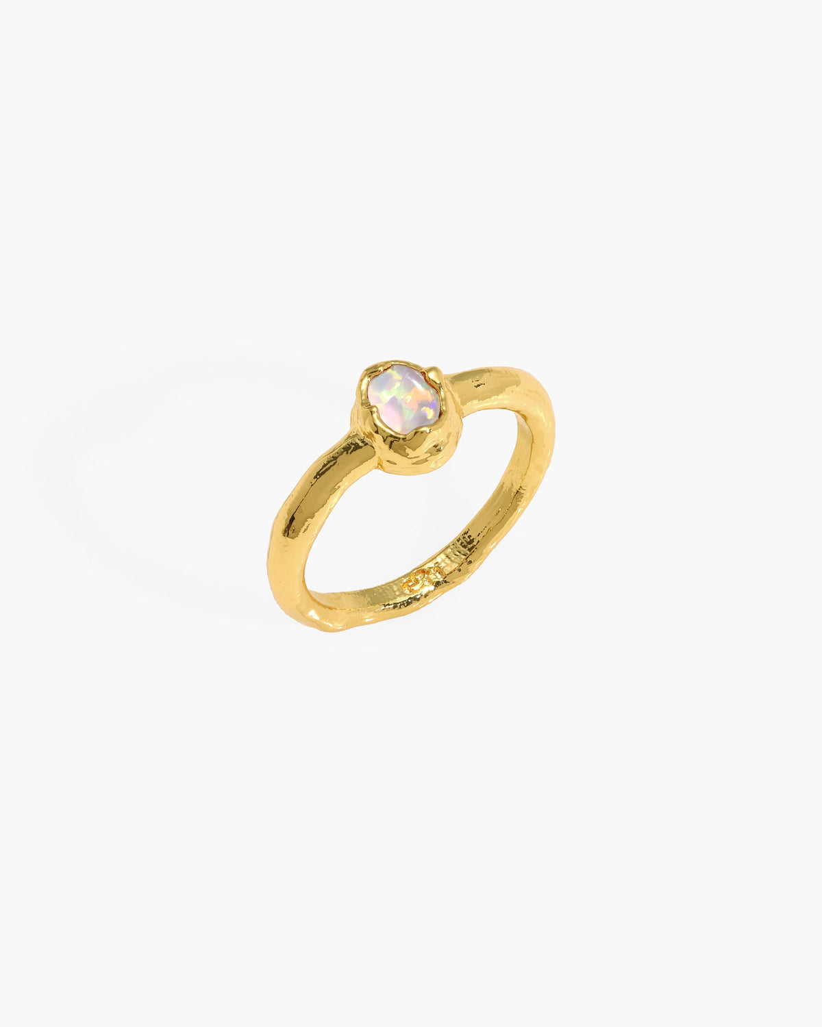 Birthstone Ring in Gold - October