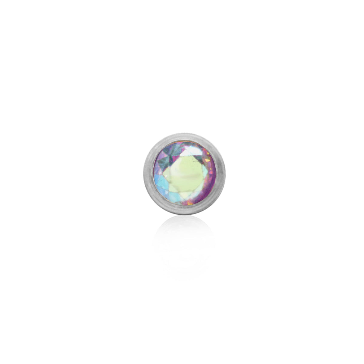 Double Initial Icon - Birthstone (Silver)