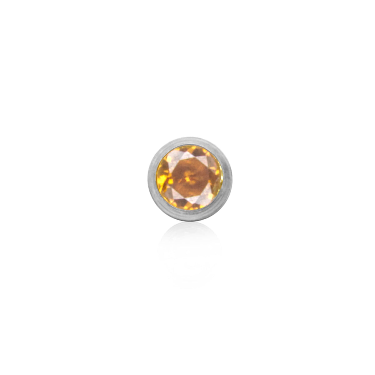 Double Initial Icon - Birthstone (Silver)