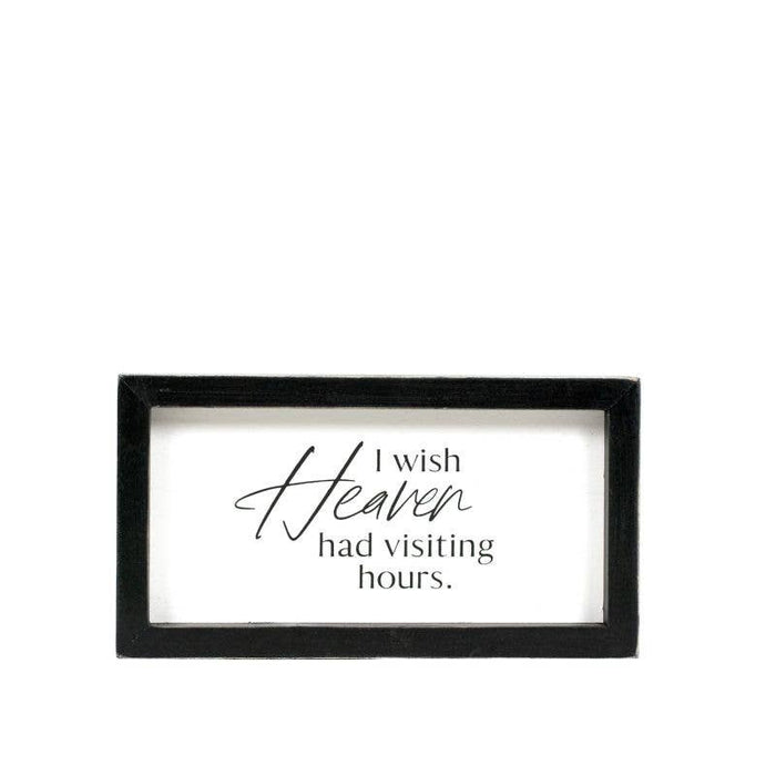 12635 - 9x5 wood frame sign (HEAVEN) Sympathy Gift