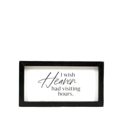 12635 - 9x5 wood frame sign (HEAVEN) Sympathy Gift