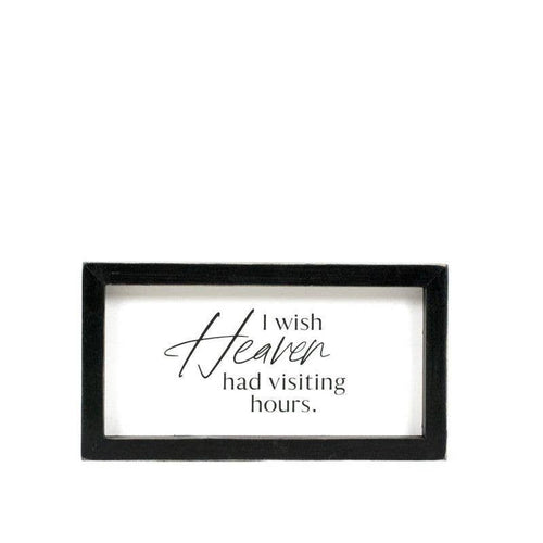 12635 - 9x5 wood frame sign (HEAVEN) Sympathy Gift