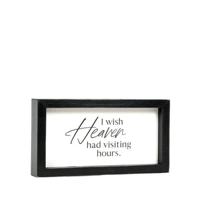 12635 - 9x5 wood frame sign (HEAVEN) Sympathy Gift