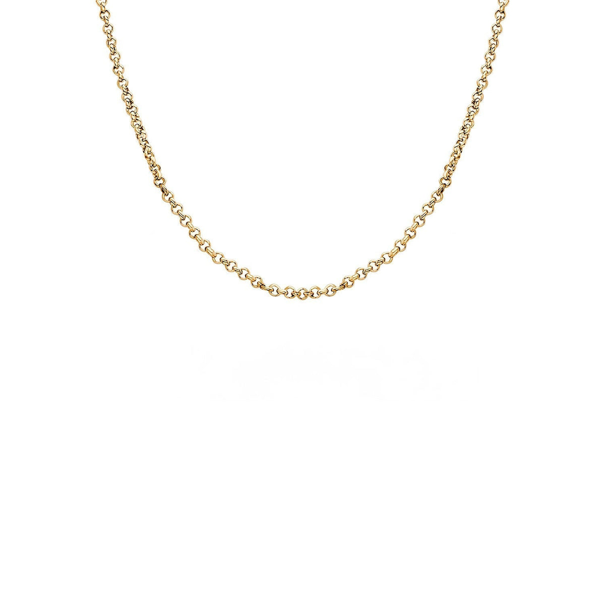 Layering Box Chain Necklace (Gold)