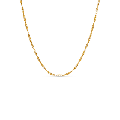 Pale Pink Opal Cushion Necklace (Gold)