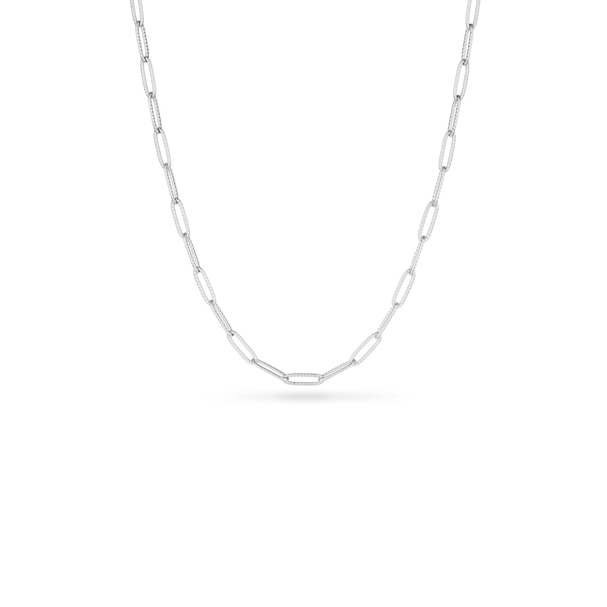 Round Photo Locket Sphere Necklace (Silver)