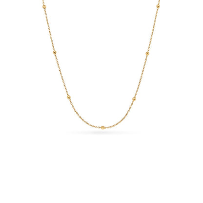 Chocolate Brown Heart Necklace (Gold)