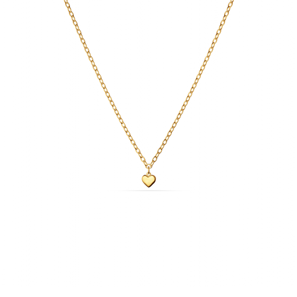 Fine Single Charm Necklace (Gold)