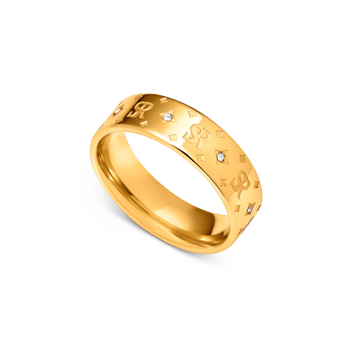 Own Way Statement Monogram Ring (Gold)