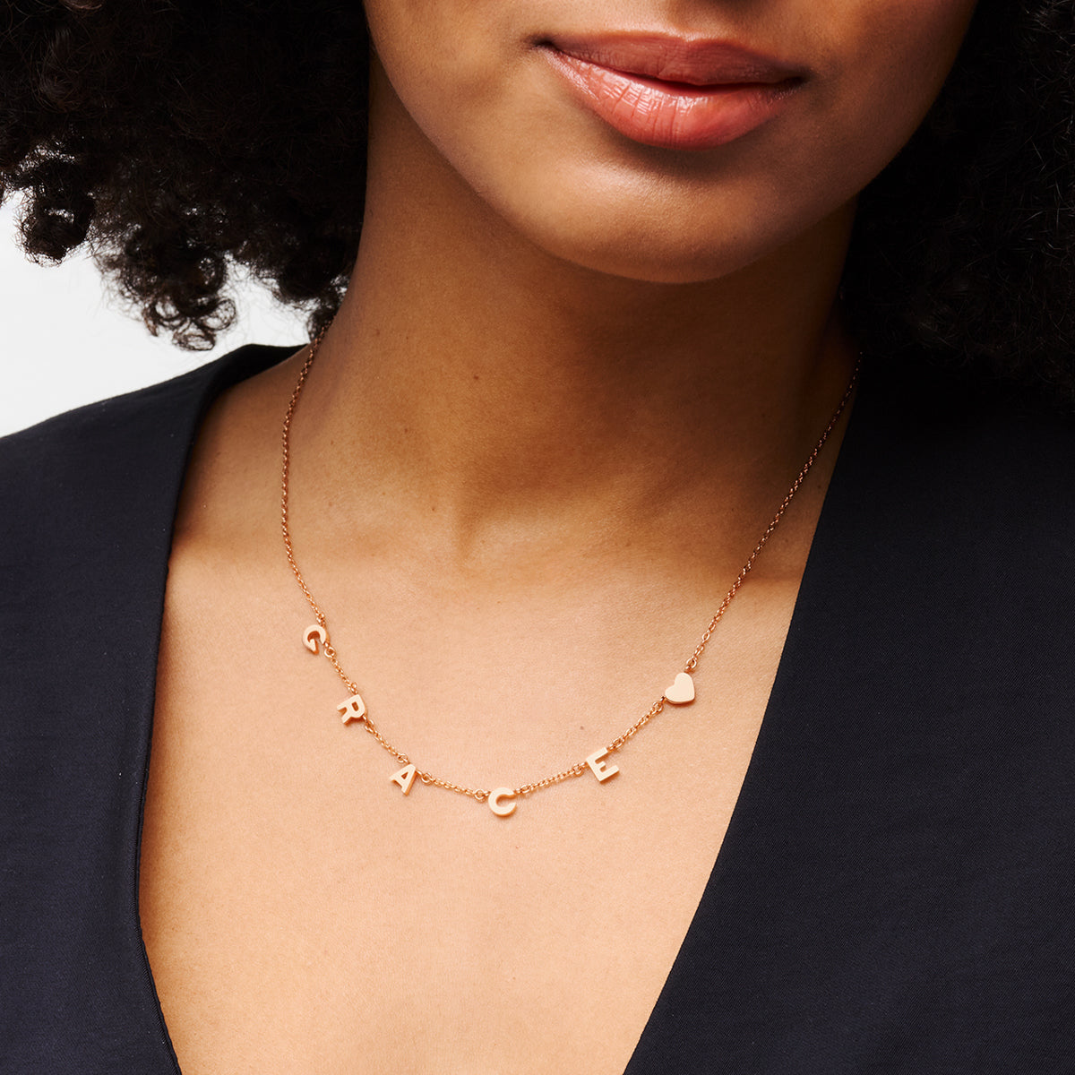 Made Mine Name Necklace (Rose Gold)
