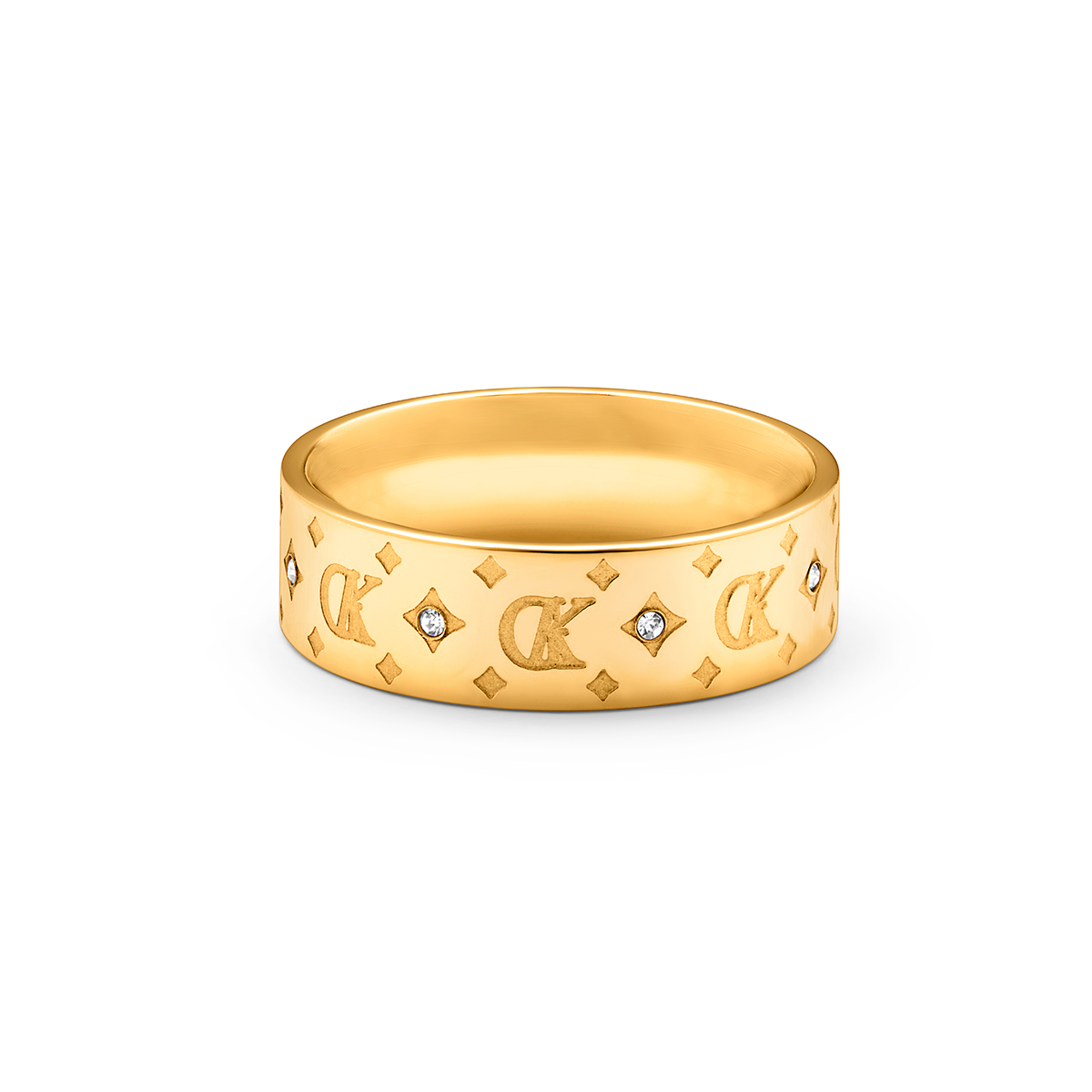 Own Way Statement Monogram Ring (Gold)