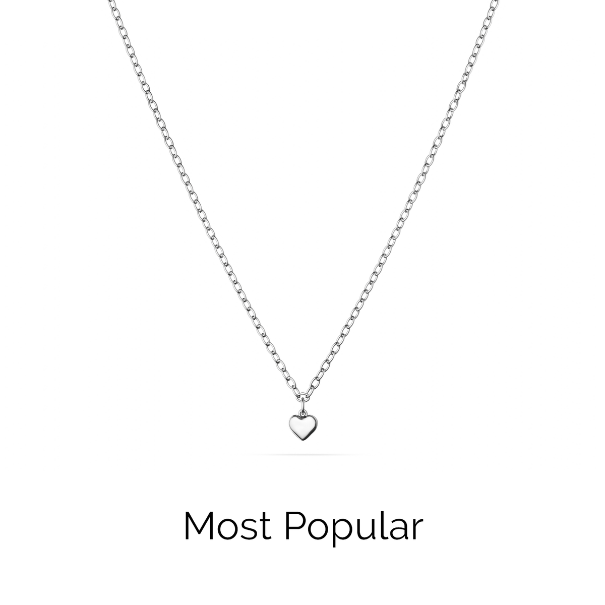 Fine Single Charm Necklace (Silver)