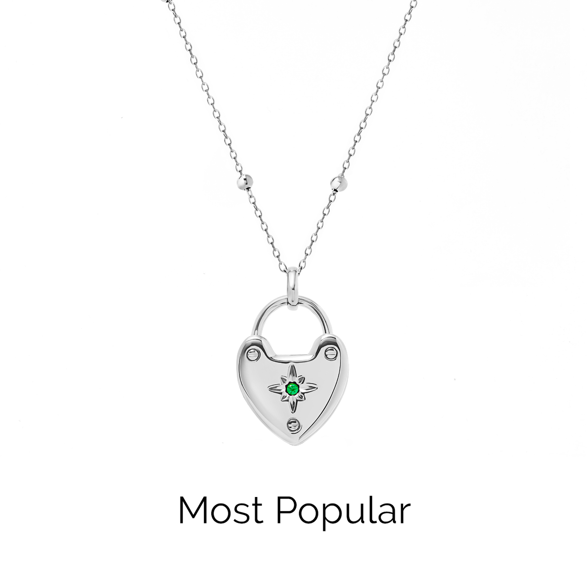 Photo Love Locket Necklace (Silver)