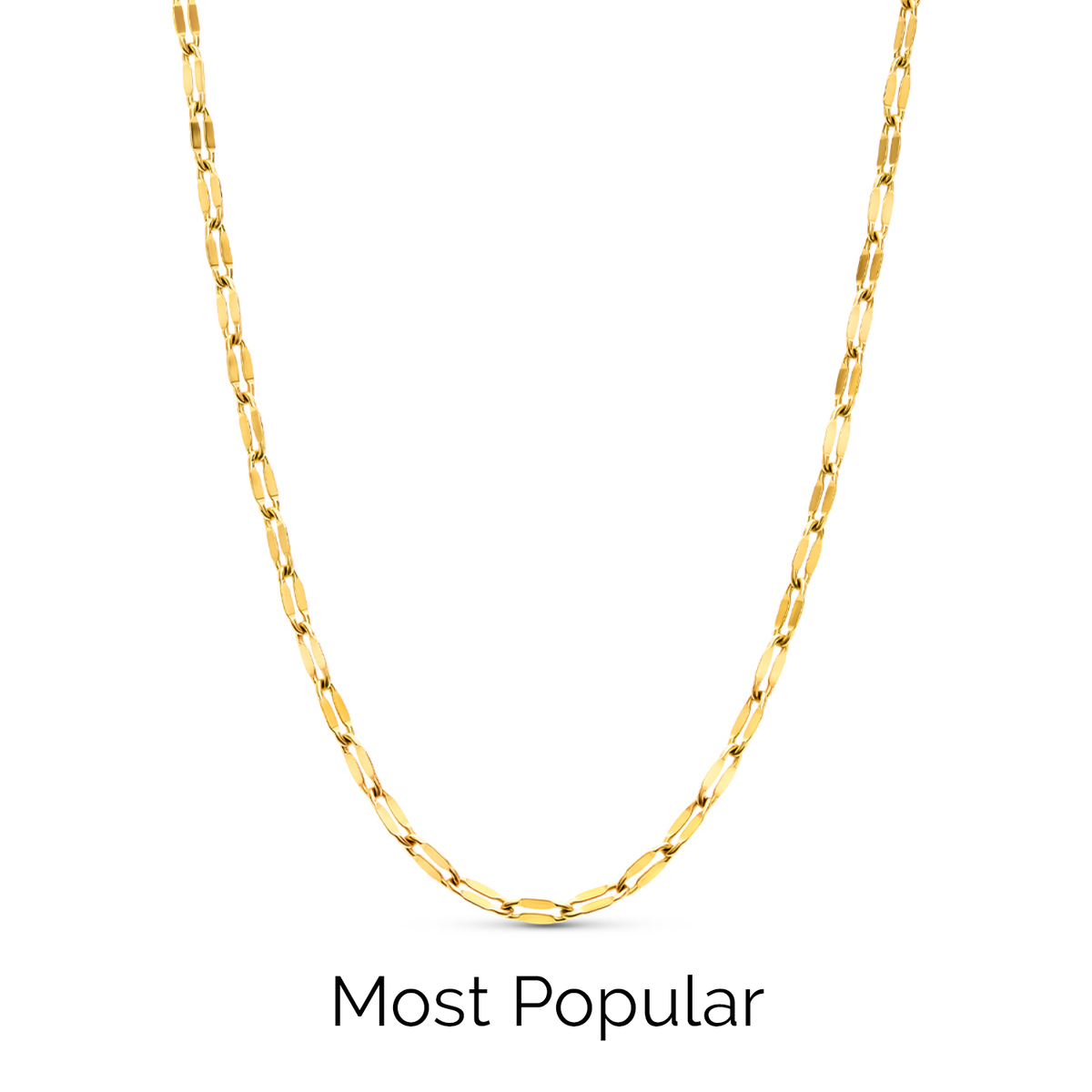 Mother of Pearl Cushion Necklace (Gold)