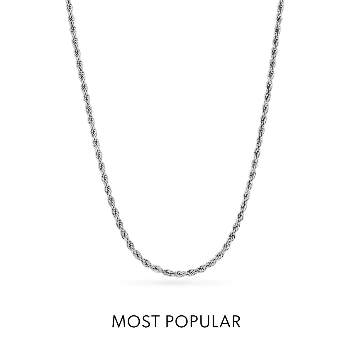 Floating Charm Heart Locket Necklace (Silver)