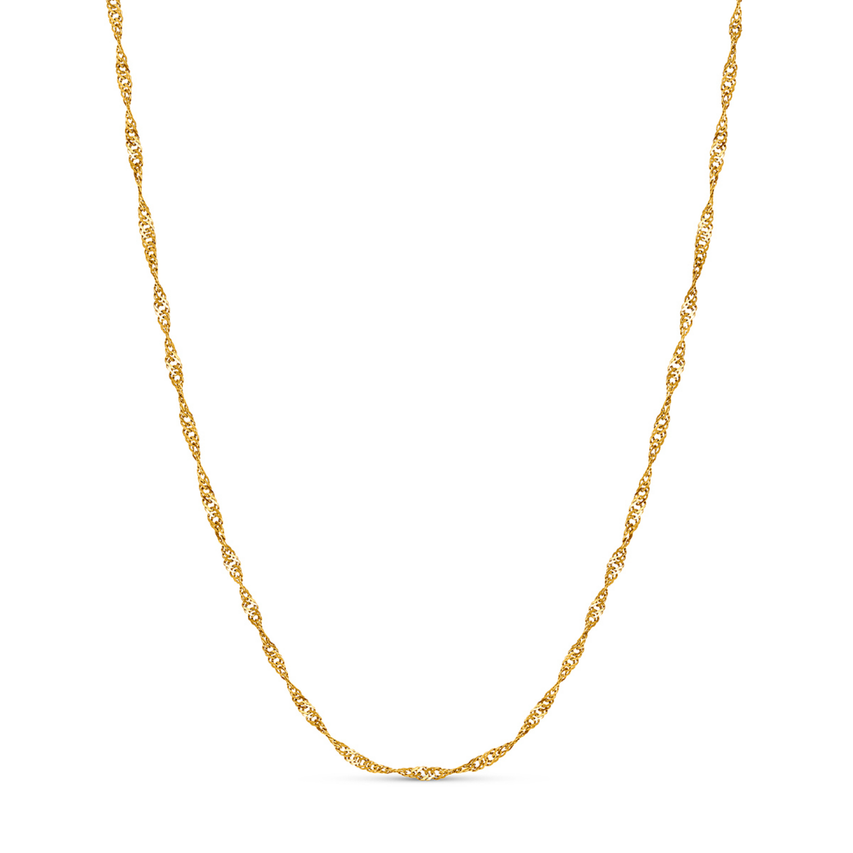 Blue Lace Agate Cushion Necklace (Gold)