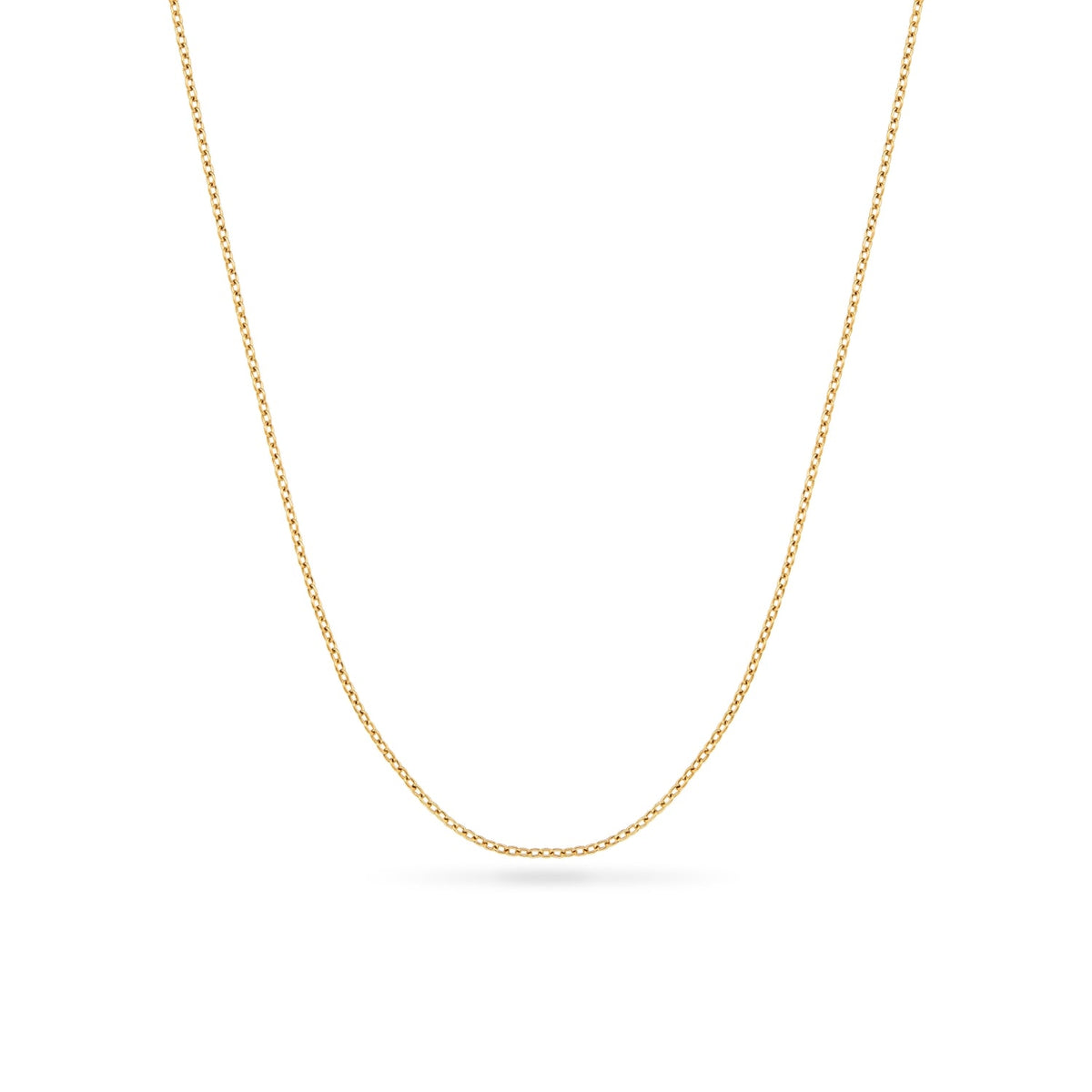 Fingerprint Moon & Star Tag Necklace (Gold)