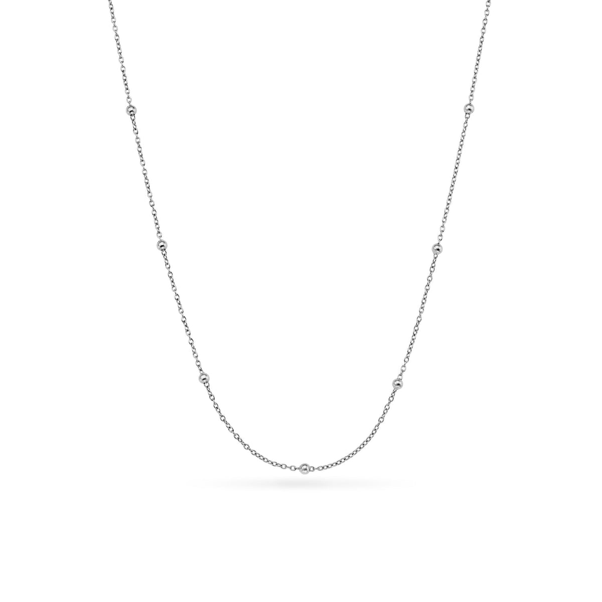 Sphere Chain Necklace 18-20In(Silver)