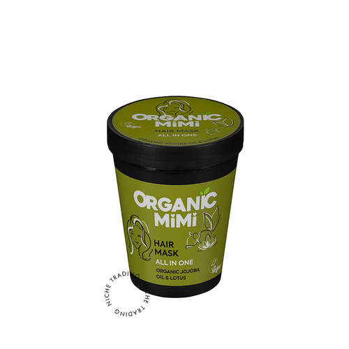 200ml Organic Mimi Hair Mask – Nourishing Jojoba & Lotus Formula