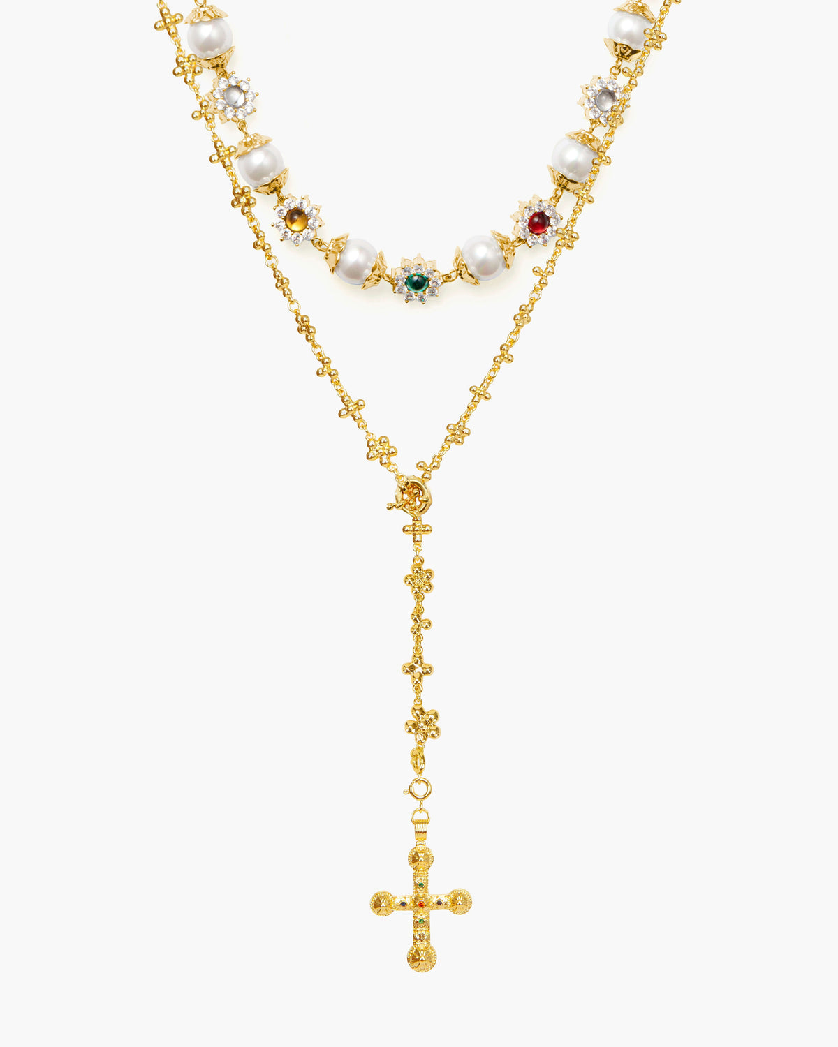 Daisy Molecule Chain in Silver