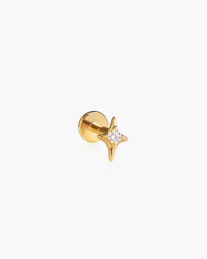 Sparkle Flat Back Helix Earring Set