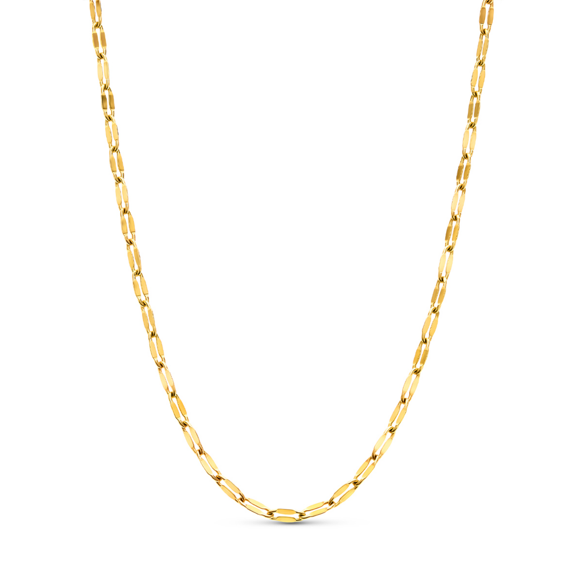 Mother of Pearl Cushion Necklace (Gold)