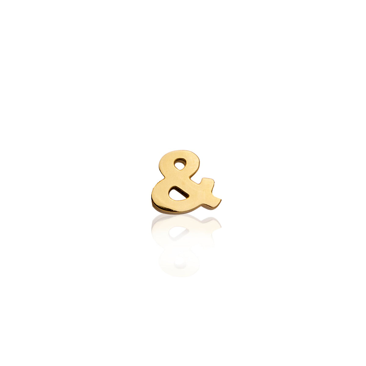 Made Mine Charms - Block Initial Charm (Gold)