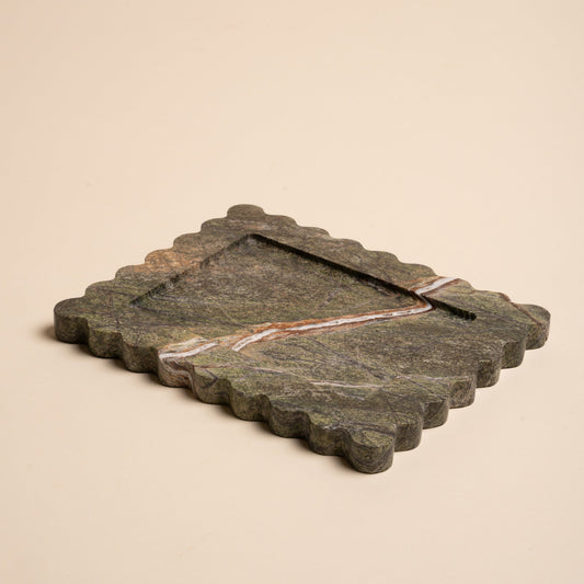Seagrass Marble Tray