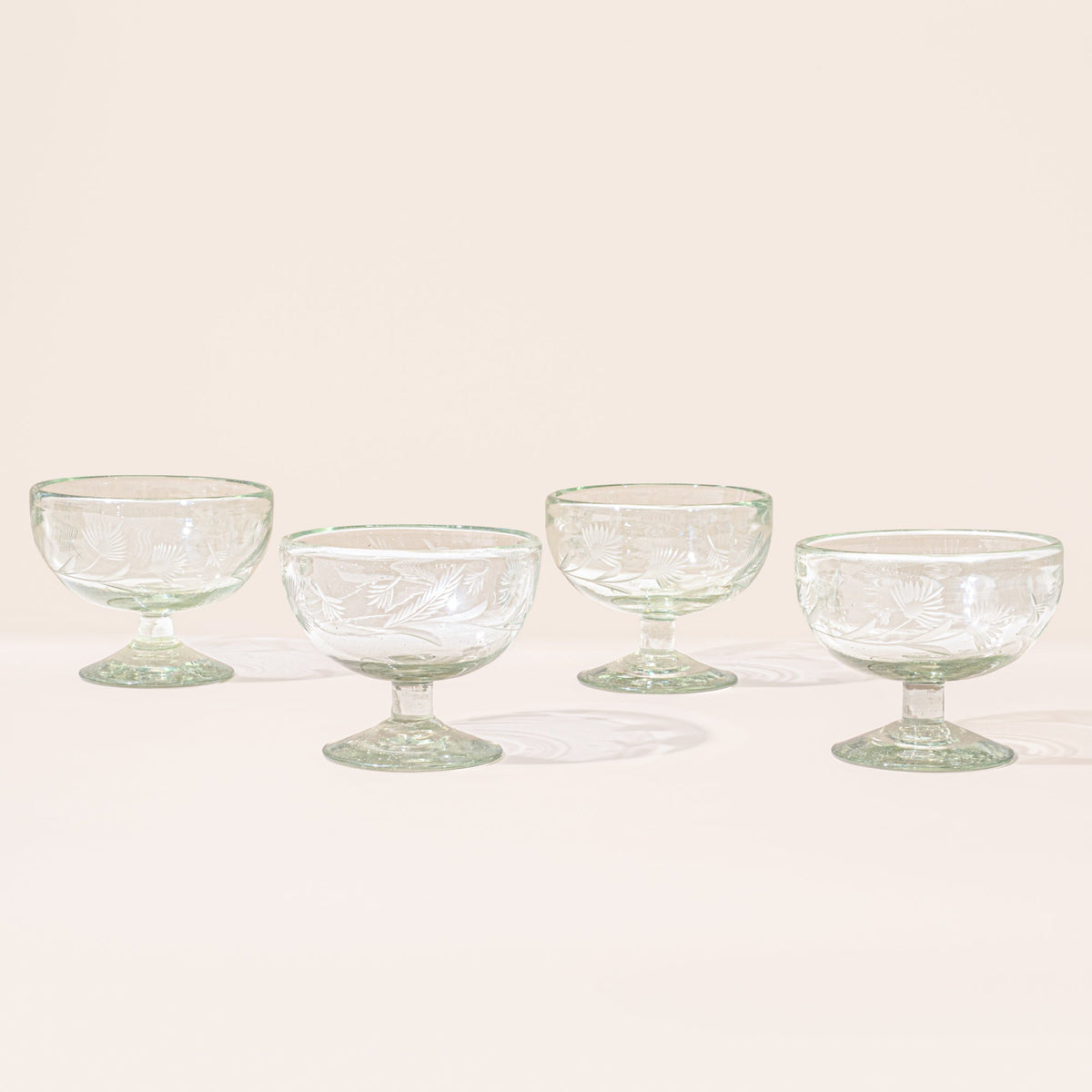 Etched Thistle Glassware