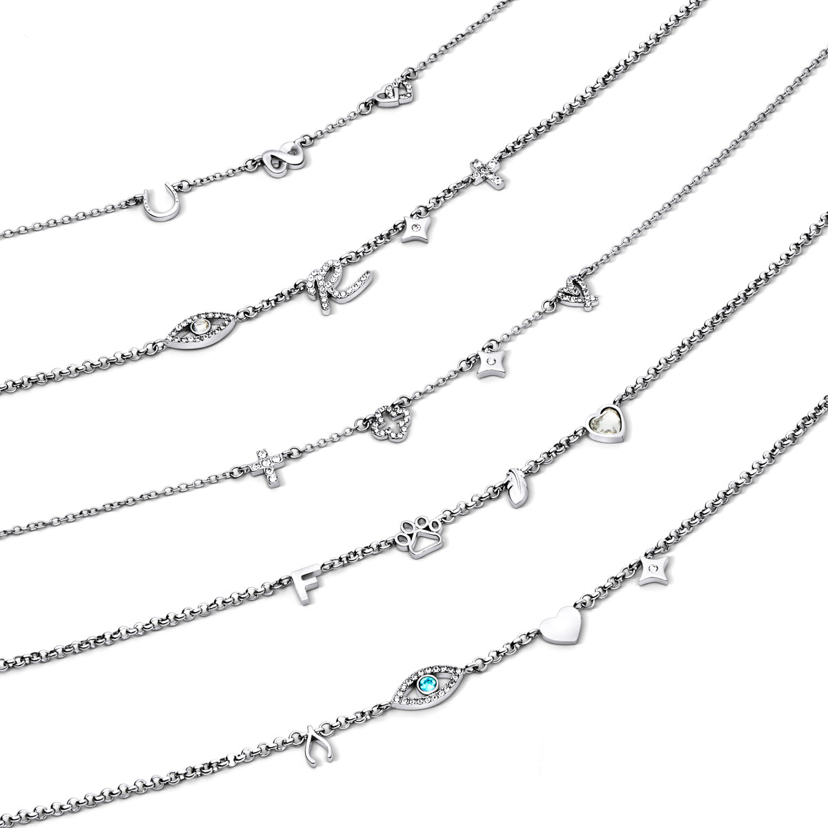 Made Mine Charm Necklace (Silver)