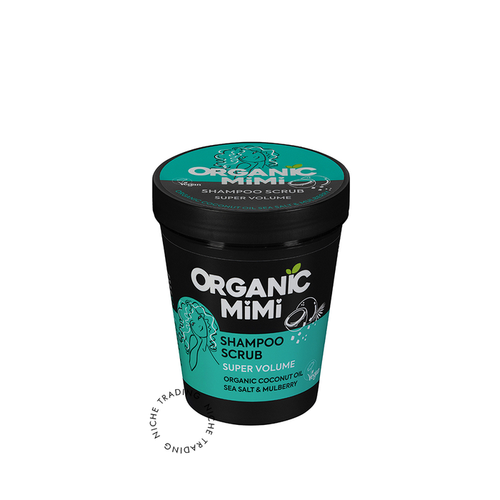 280g Organic Mimi Shampoo Scrub – Super Volume with Sea Salt & Mulberry