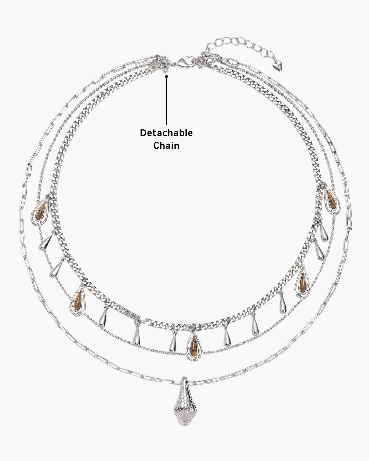 Second Skin Detachable Layered Necklace