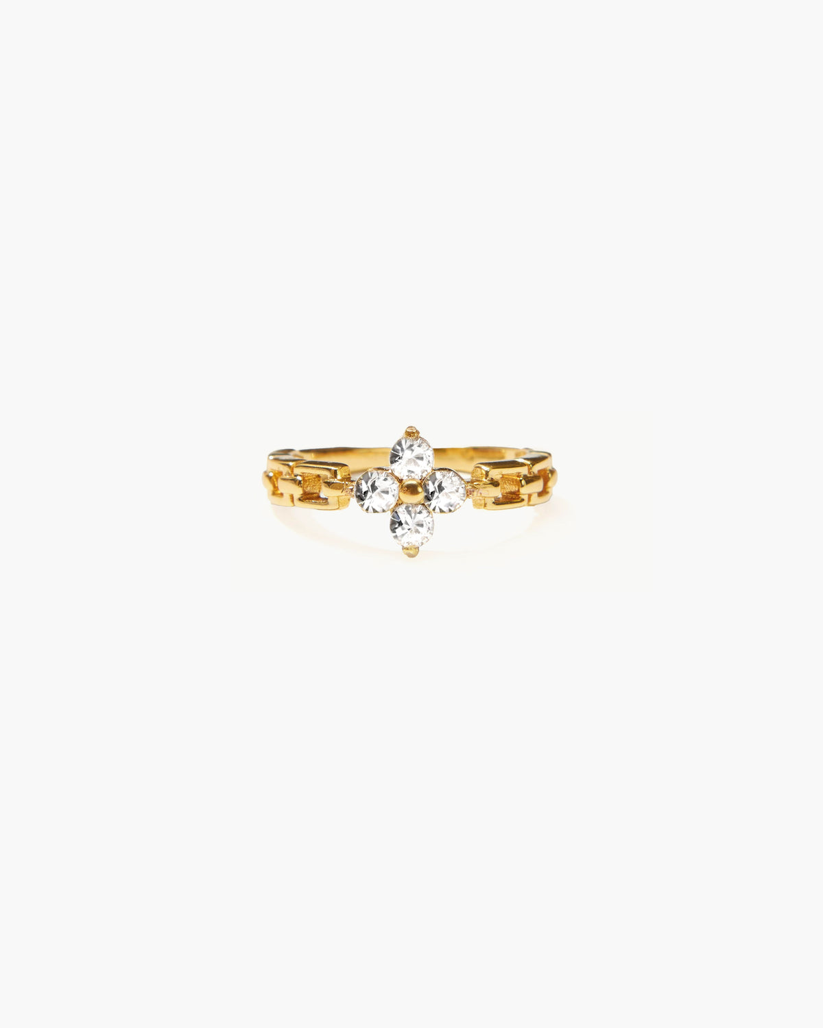 Lucky Clover Ring in Gold